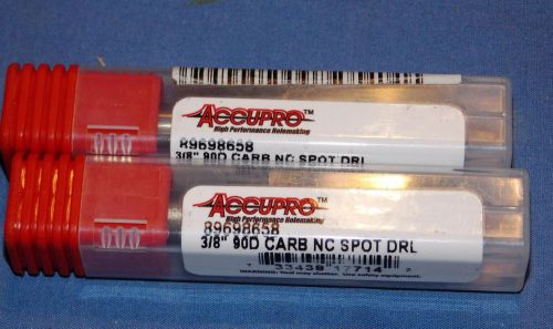Brand new  Accupro  Carbide Spot  Drill point 90 Deg.