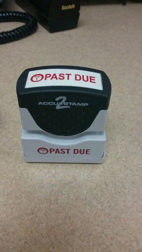 Cosco shutter stamp - past due message stamp - 0.50&#034; x 1.63&#034; - red (035571) for sale