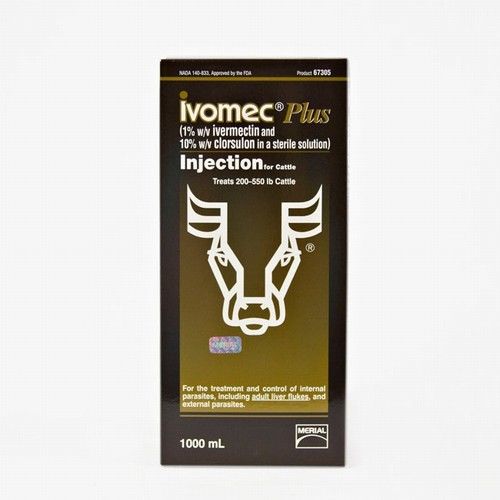 Merial ivomec plus (injectable) for cattle 1000ml for sale