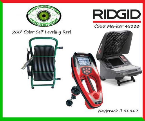 CustomEyes 200 SL Reel &amp; Ridgid 48133 CS65 Monitor &amp; Ridgid 96967 Navitrack II