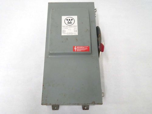 WESTINGHOUSE JHU361 30A AMP 480/600V-AC 3P NON-FUSIBLE DISCONNECT SWITCH B488790