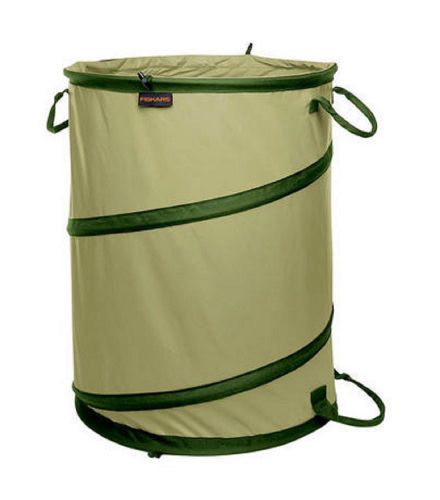 Fiskars new 30 gallon kangaroo pop up garden gardening storage bag bucket 9405 for sale