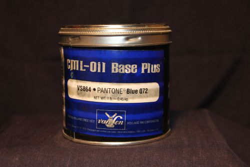 Van Son - Commercial Offest Ink - CML Oil Base Plus - VS864 - Pantone Blue 072