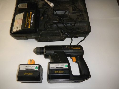 Panasonic EY6812 24V  Rotary Hammer Drill Case, 2 Batteries and charger