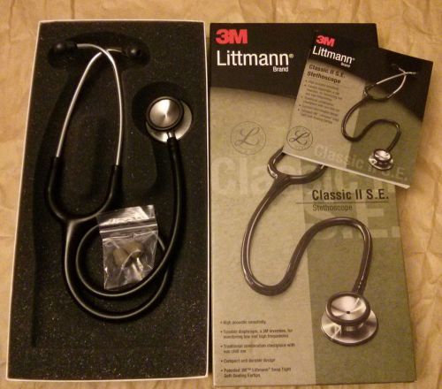 3M Littmann Classic II S.E. Stethoscope - Black - Brand New