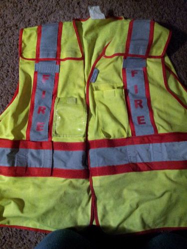 2 Firefighter Rescue Squad Breakaway 3M Reflective Safety Vests