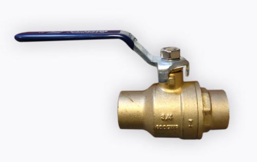 (8 pcs) nibco 3/4&#034; ball valve brass, two-piece, full port, c x c s-fp-600a for sale