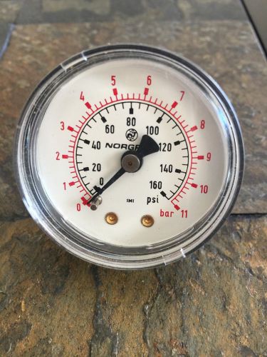 Norgen Pressure gauge 0-160Psi, 0-11Bar
