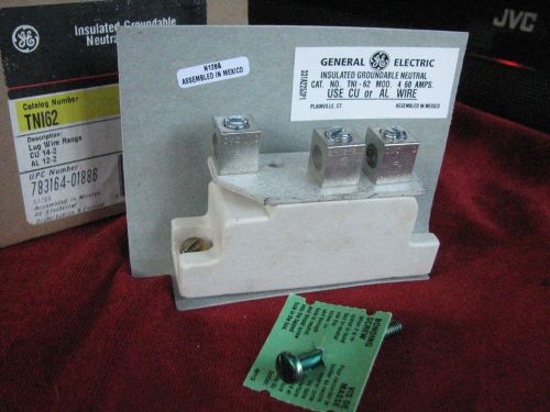 GE 60 Amp Insulated Groundable Neutral TNI62  600 Volt 60a max