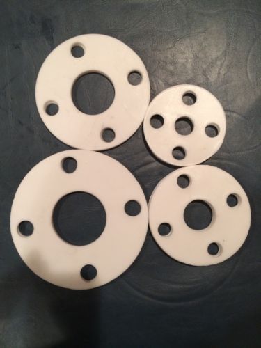TEFLON FULL FACE FLANGE GASKETS- 2&#034;, 1 1/2&#034;, 1&#034;, 1/2&#034; - ALL 1/8&#034; THICK