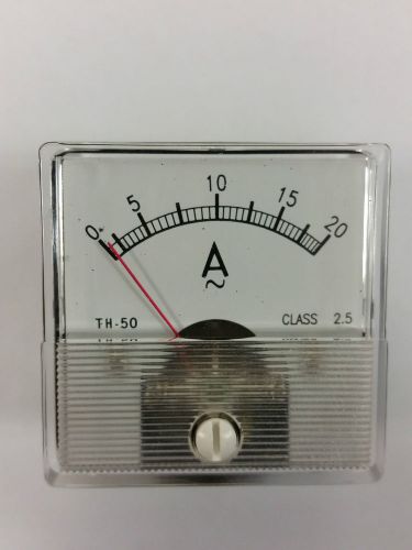 Analog Current Meter AC 20A Directly connected (Amp Meter) 2 inch x 2 inch