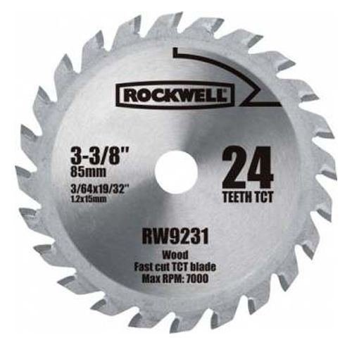 Rockwell RW9281 4 1/2-Inch 24T Carbide Tipped Compact Circular Saw Blade