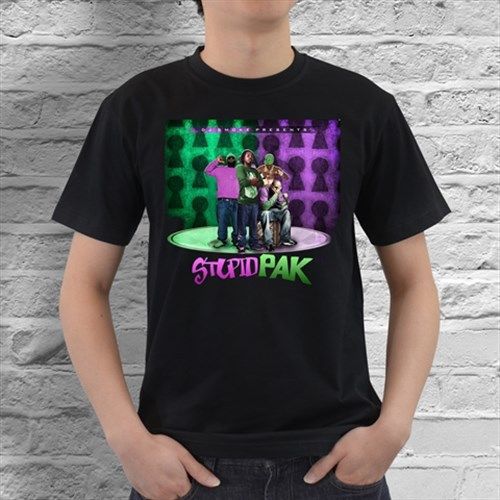 New dj smoke stupid pak mens black t-shirt size s, m, l, xl, xxl, xxxl for sale