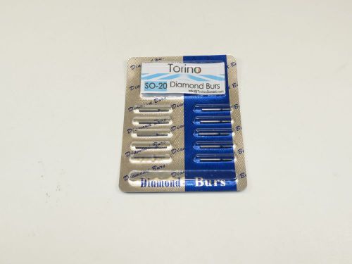 Dental Diamond Burs Conical Trunk Lab SO-20 FG Set /1 Pack 10 Pcs TORINO