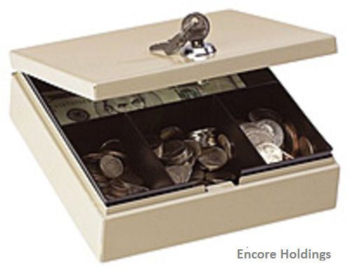 Pm company 04962 personal security cash box with removable four compartment for sale