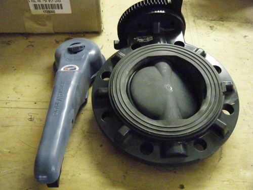 6&#034; asahi/america butterfly valve w/ handle, pvc, pool pro #1728060 for sale