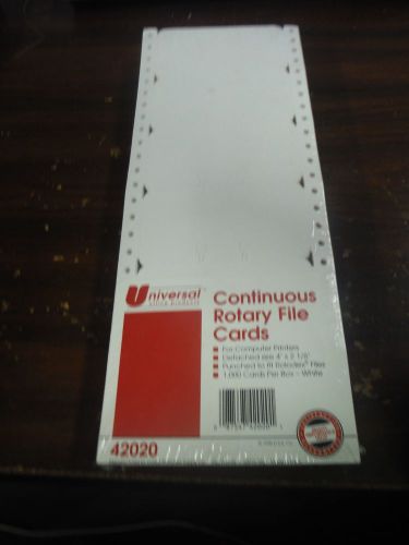 Continuous Rotaty File Cards.  Rolodex Cards