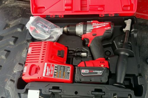 Milwaukee M18 18V Li-Ion XC 1/2&#034; Compact Hammer Drill Driver Kit 2607-22CT NEW