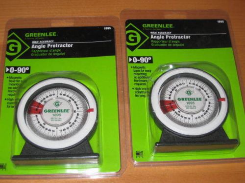 Brand New GREENLEE 0-90 degree 1895 Magnetic base Angle Protractor GREEN LEE