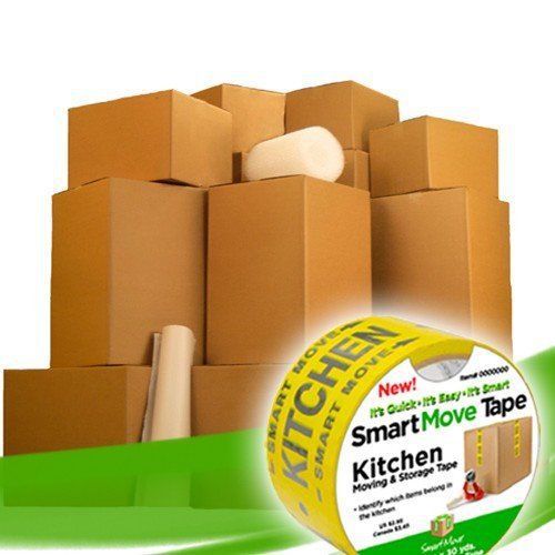 UBOXES Brand: Bigger Smart Moving Boxes Kit #1 - 14 Boxes and Packing Supplies