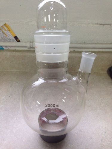 2000ml/2liter Round Bottom Boiling Flask Two Neck 71/60 -24/40
