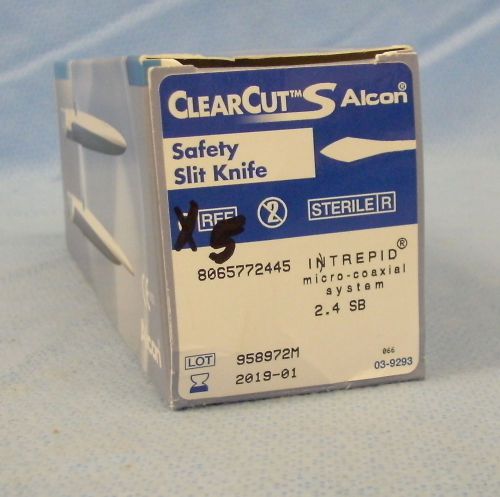 5 Alcon ClearCut S Safety Slit Knives #8065772445