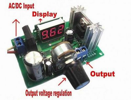 New lm317 module led meter adjustable voltage regulator step-down power supply for sale