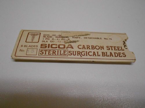 SICOA CARBON STEEL SURGICAL BLADES 3