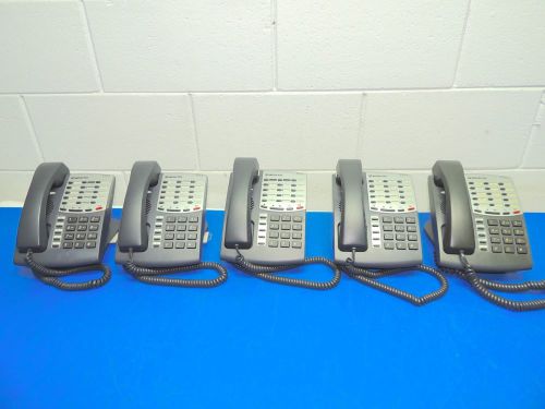 Lot of 5 Inter-Tel Business Phone 8500 550.8500 w/Handset and Base