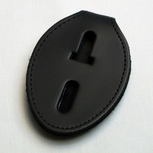 Police sheriff oval black  heavy duty badge holder 715-o by perfect fit for sale