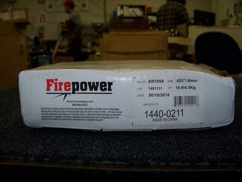 Firepower Thermadyne Welding Wire 11 Pound Reel .023&#034; Alloy ER70S6 1440-0211 New