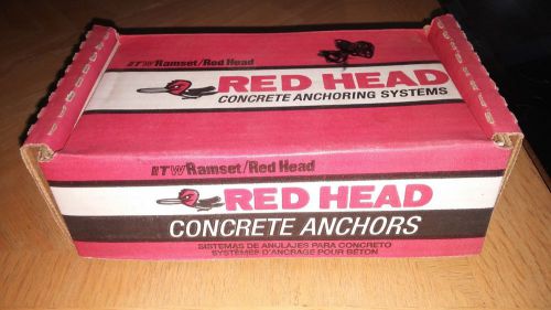 1 box of 10 red head truebolt 5/8&#034; x 6&#034; wedge anchor concrete for sale