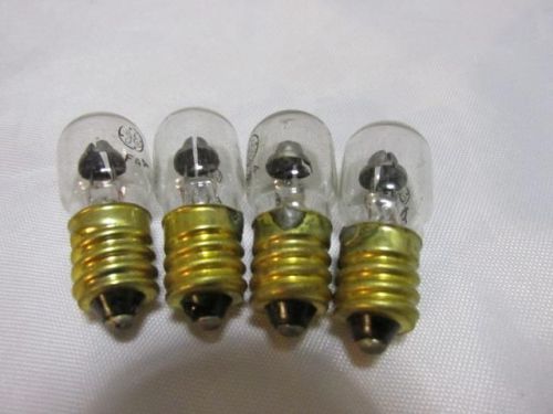 New nib lot of (4) ge ne-58 f4a pilot light indicator lamp bulbs for sale