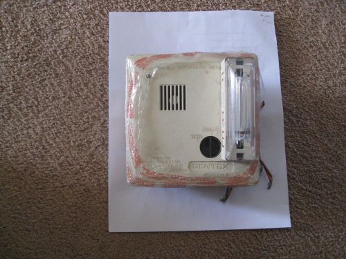 Gentex 710CS W Fire Alarm Smoke Detector W/ Flashing Strobe, New!!!