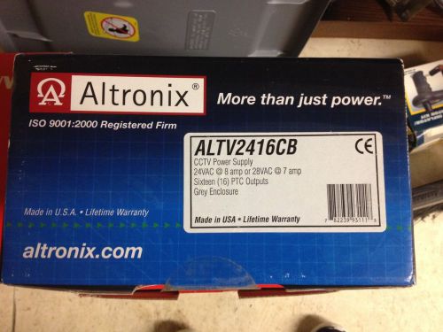 ALTRONIX ALTV2416CB Power Supply 16PTC 24Vac @ 8A