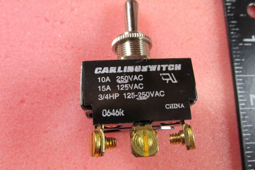 CARLING ON OFF ON TOGGLE SWITCH 3 POSITION MOMENTARY 3 SCREW TERMINALS NEW !!