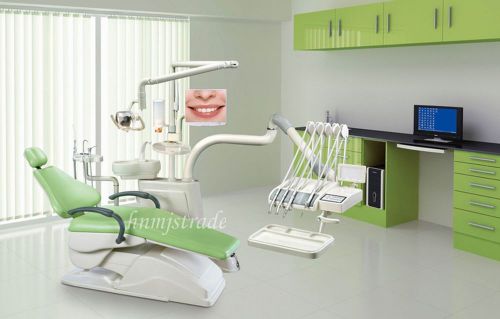 Controlled integral dental unit chair fda ce approved d4 model hard leather for sale