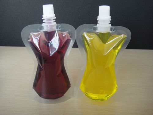 Free shipping,4 oz(120ml) 20 units Spout bag,stand up bag with cap,liquid bag