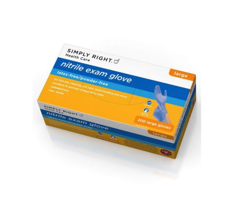 Simply Right - Nitrile Exam Gloves - Large - 200 ct