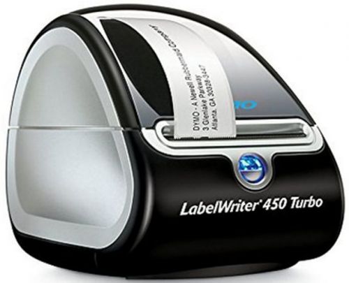 Dymo labelwriter 450 turbo thermal label printer (1752265) usb power desk office for sale