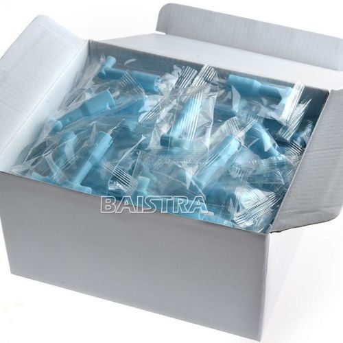 1 Box Dental Teeth Polishing Disposable Prophy Angles Hard cup Latex Free Blue