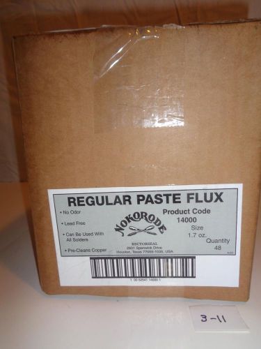 LOT OF 15 ! NOKORODE 14000 1.7oz Regular Soft Soldering Lead Free Paste Flux