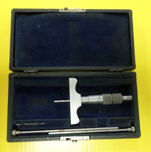 Brown sharpe 0-3&#034; micrometer depth gage gauge for sale