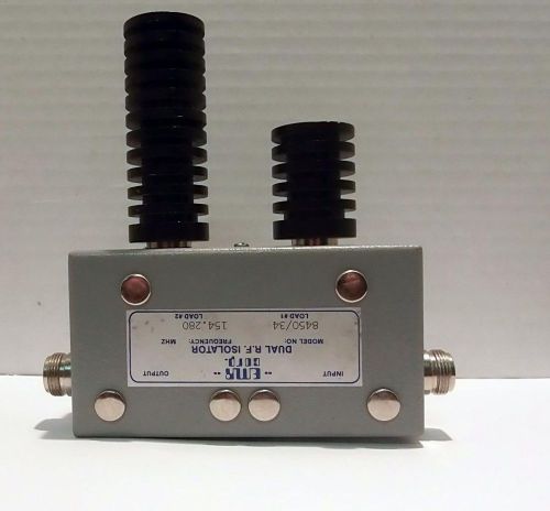 EMR Corp Dual R.F. Isolator 8450/34  Frequency: 154.280/155.475