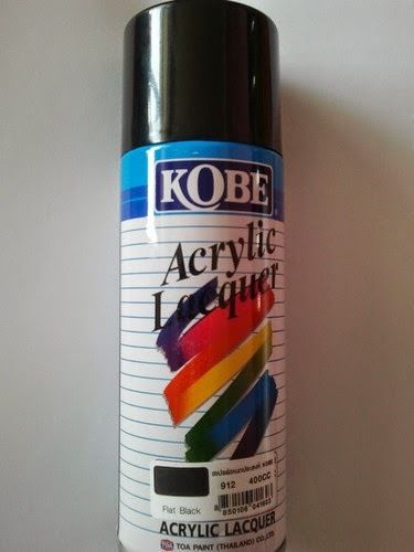 Car Auto Universal Spray Paint Can From Kobe Black