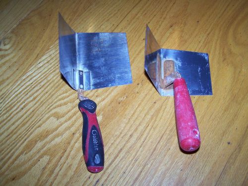 2 drywall corner tools, one is Goldblatt 5 x 4 x 4, used