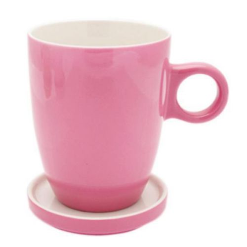 Pickwick tea porcelain cup + tea tip pink, 230 ml for sale