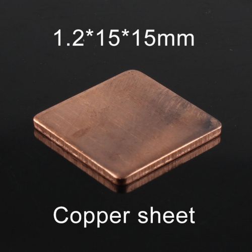 1.2*15*15mm Computer graphics heat sink, copper copper, thermal pad , copper she
