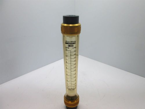 Blue-white f-460 inline flow meter 1.2-gpm/4.4lpm 1/2 npt for sale