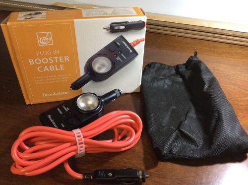 NEW Brookstone Plug In Booster Cable NEW In Box